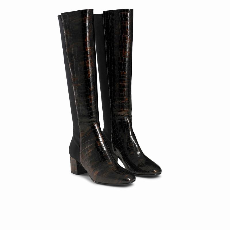 Russell And Bromley Trinni Knæhøje Støvler Dame Brune | MSL3461PR