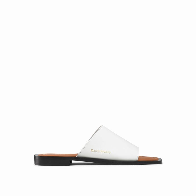 Russell And Bromley Tropez Mules Dame Hvide | ZUS345CE