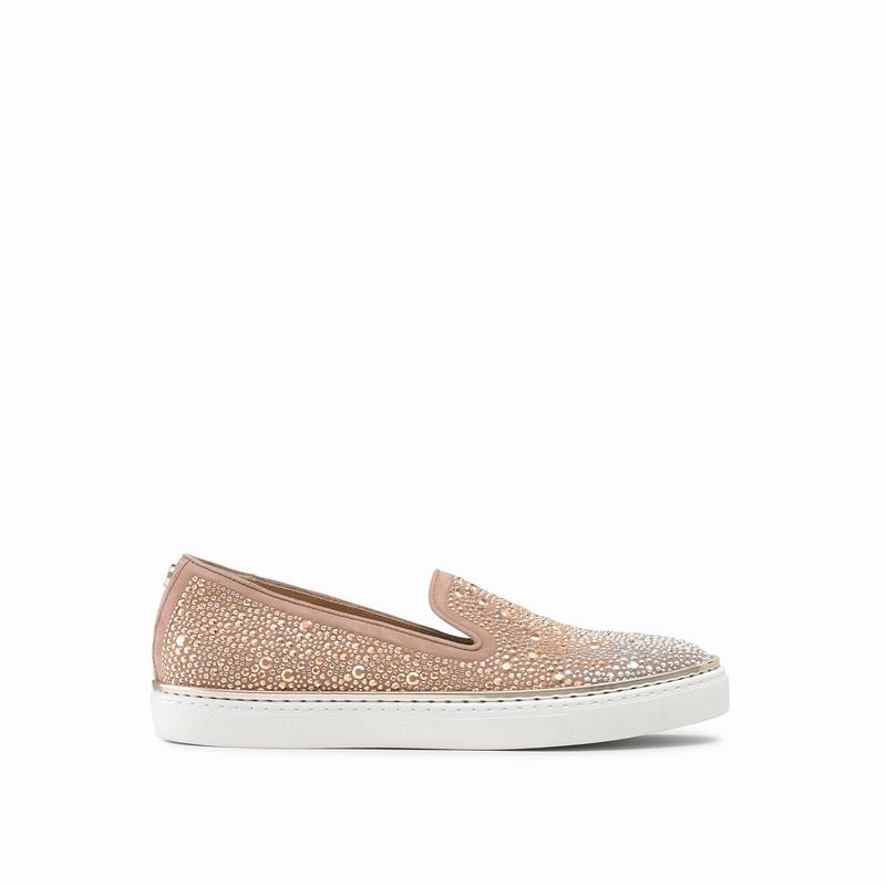 Russell And Bromley Twinkletoe Slip On Sneakers Dame Lyserød | NON843RN