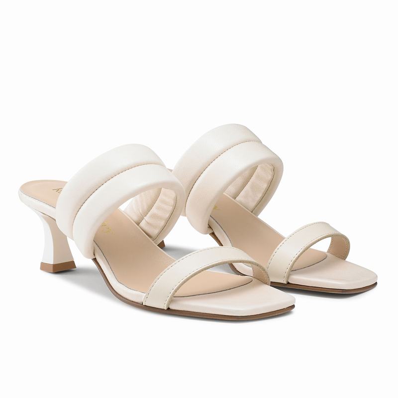 Russell And Bromley Two Step Sandaler med Hæl Dame Hvide Hvide | LIR7171TP