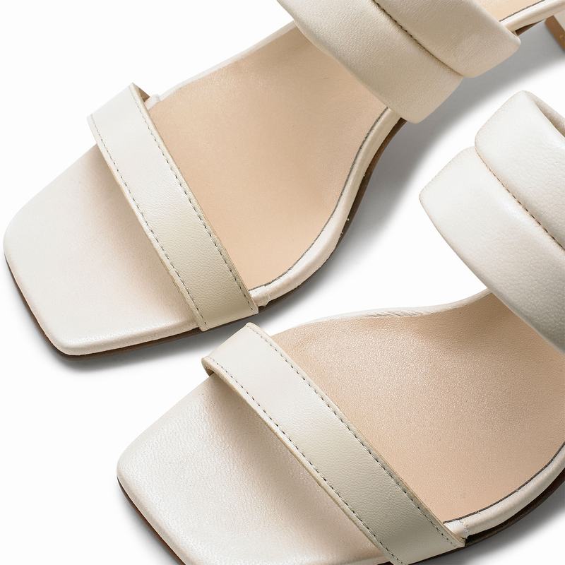 Russell And Bromley Two Step Sandaler med Hæl Dame Hvide Hvide | LIR7171TP