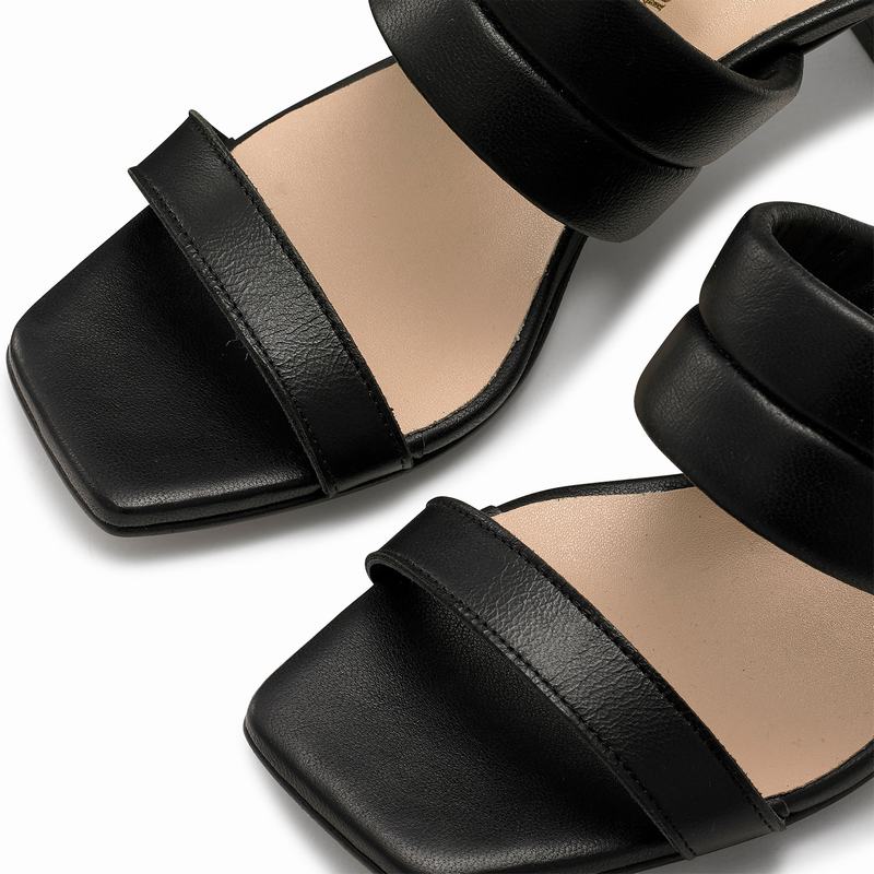 Russell And Bromley Two Step Sandaler med Hæl Dame Sort | YNE1298BU