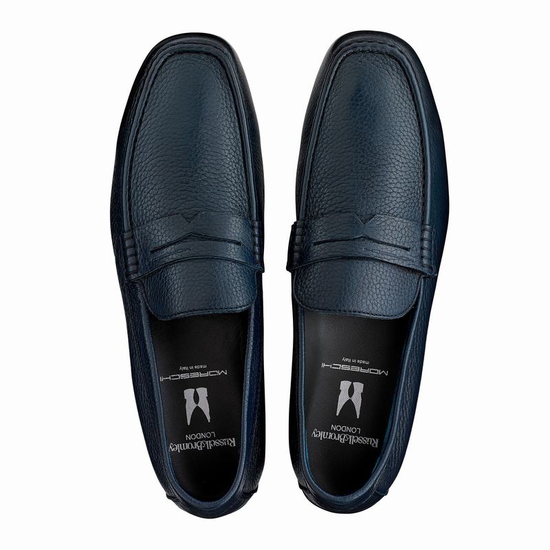 Russell And Bromley Ultimate Mokkasiner Herre Blå | IWO5483AG