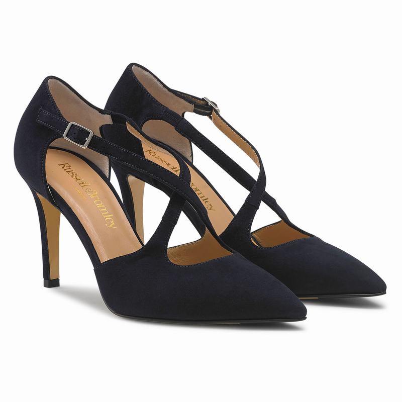 Russell And Bromley Xtra Hi Pumps Dame Blå | IZE7043MQ
