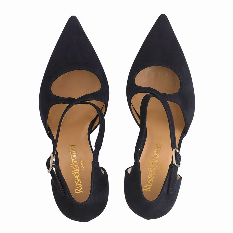 Russell And Bromley Xtra Hi Pumps Dame Blå | IZE7043MQ