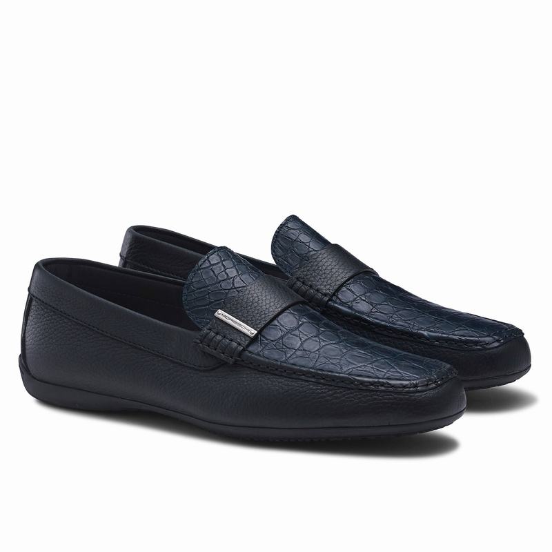 Russell And Bromley Yoga Mokkasiner Herre Blå | VCV6248II