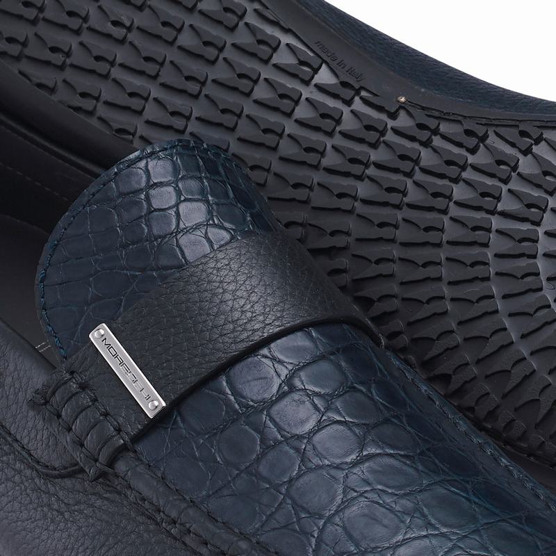 Russell And Bromley Yoga Mokkasiner Herre Blå | VCV6248II