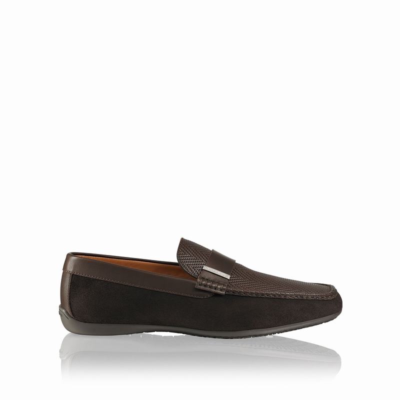 Russell And Bromley Yoga Mokkasiner Herre Brune | VQT9352OE