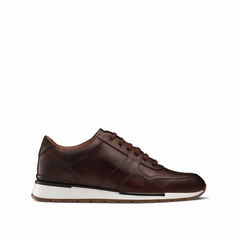 Russell And Bromley Lomond Lave Sneakers Herre Brune | FNL7969DV