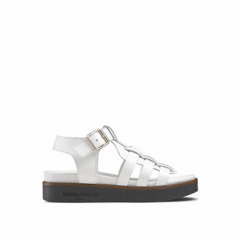 Russell And Bromley Portland Sandaler Dame Hvide | TIH7237TJ
